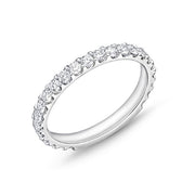 MEMOIRE Platinum Odessa 3/4 Way Diamond Anniversary Or Wedding Band